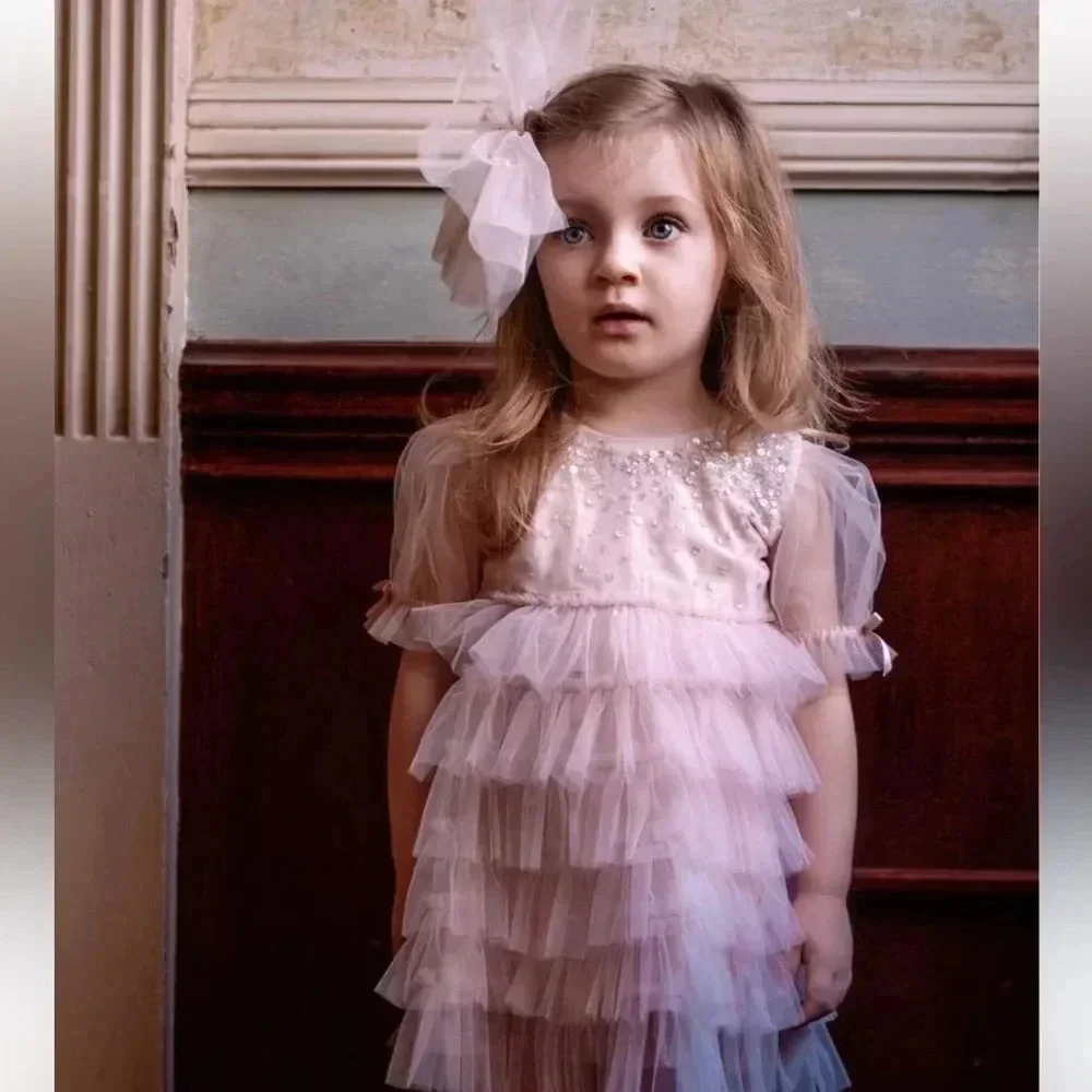 Tutu Du Monde Dress color Petal size 6-12 Months